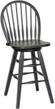 TEI St. Michael Windsor Black Matt Rub-Thru 30" Swivel Bar Stool-0