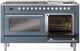 Ilve® Professional Plus II 60" Blue Grey Pro Style Dual Fuel Range-3