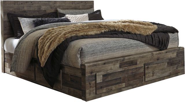 Benchcraft® Derekson Multi Gray King Panel Headboard-2