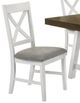 Elements International Summerville 6-Piece Antique White/Oak Dining Set-1