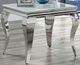 Furniture of America® Wetzikon Glass Top End Table with Silver Legs-0