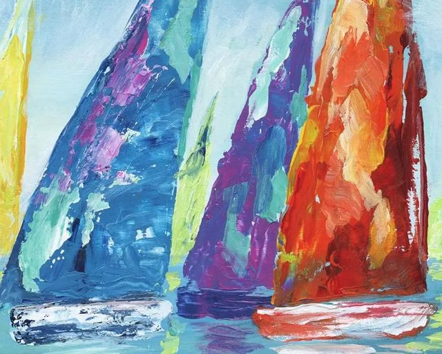 Classy Art Fine Day Sailing II by Nan Wall Art-1