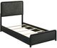 Coaster® Cavelle Black Youth Twin Upholstered Panel Bed-0