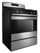 Amana® 30" Black on Stainless Free Standing Gas Range-3