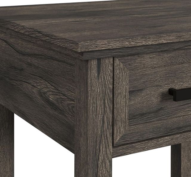 Elements International Park Ridge Charcoal End Table-4