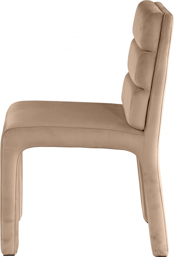 Meridian Furniture Kai Beige Velvet Dining Chair-2