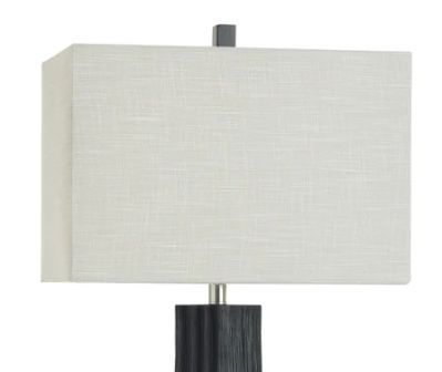 Stylecraft Matte Black Layered Table Lamp -1