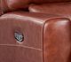 Leather Italia™ Georgetowne Broadway Brown Power Glider Recliner-1