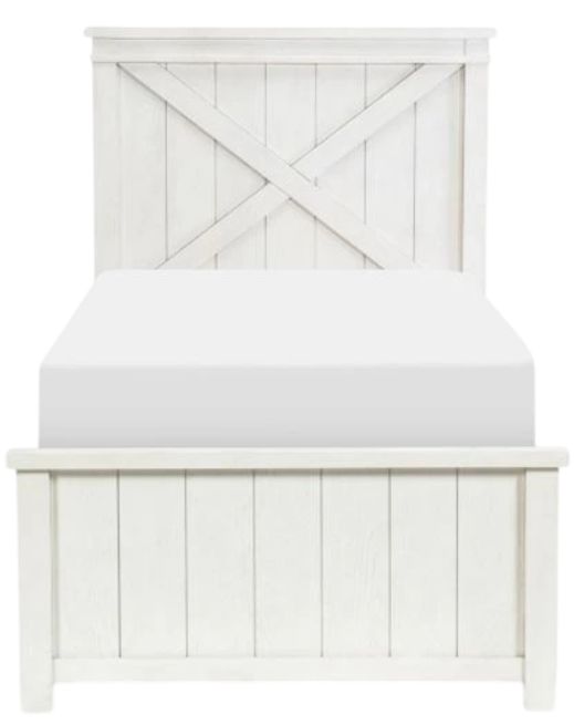 Legacy Kids Teen Flatiron White Twin Panel Bed-2