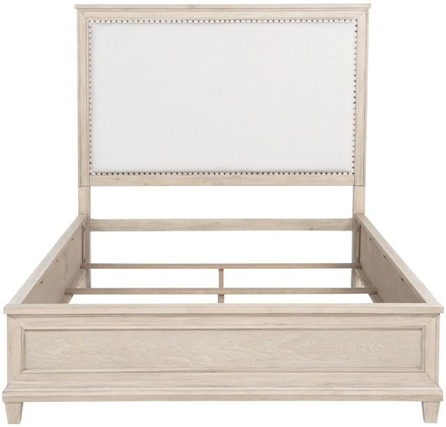 Coaster® Pembroke Washed Oak 66" Panel Queen Bed-1