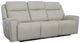 Flexsteel® Barnett Timber Leather Power Reclining Sofa with Power Headrest and Lumbar-0