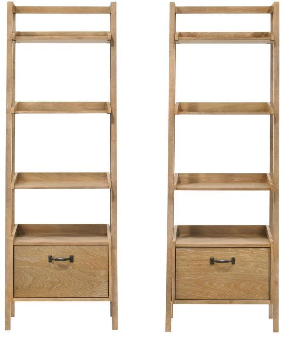 Coaster® Fabian 2-Piece Light Brown Bookshelf with Drawer Set-3