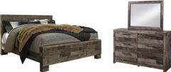 Benchcraft® Derekson 3-Piece Multi Gray King Panel Bed Set