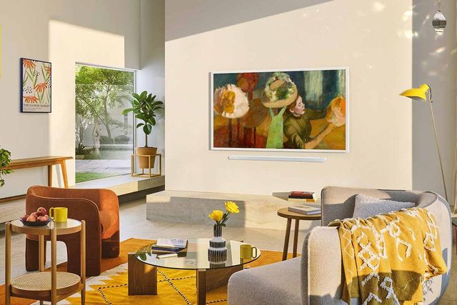 Samsung Frame TV displaying art Samsung Frame TV displaying art