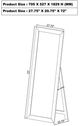 Coaster® Cadence Brown Full Length Standing Mirror-2