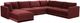 TOV Furniture Willow 7-Piece Red Large Modular Sectional-0