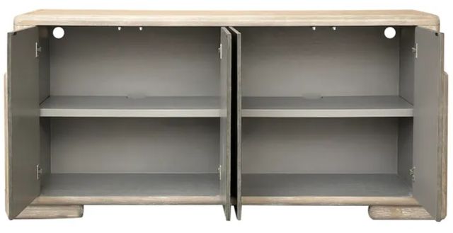Crestview Collection Oliver Brown/Distressed Cream Sideboard-1