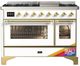 Ilve® Majestic II 48" Custom RAL Color Pro Style Dual Fuel Range-0