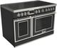 Fulgor Milano® Evoque 400 Series 48” Matte Black Pro Style Induction Range with Chrome Trim-0