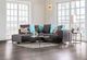 Furniture of America® Krefeld Dark Gray Sectional-1