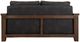 International Furniture Direct Walnut Black Loveseat-3