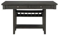 Mazin Furniture Baresford 5 Piece Gray Counter Height Dining Set-3