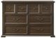 American Wholesale Furniture Savana 5-Piece Brown Queen Panel Bedroom Set-1