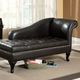 Furniture of America® Lakeport Black Chaise-3