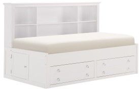Mazin Furniture Meghan White Full Storage Bed-1