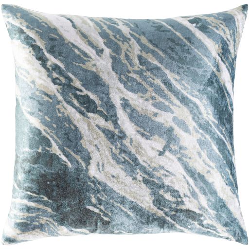 Surya Callisto Teal 20"x20" Toss Pillow with Polyester Insert-3