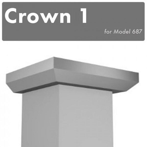 ZLINE Stainless Steel Crown Molding-3