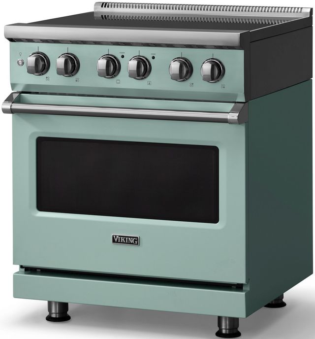 Viking® 5 Series 30" Splash Pro Style Induction Range with Polished Chrome Trim-3
