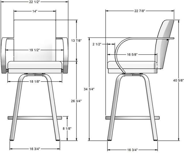 Amisco Customizable Lance Swivel Counter Stool-1
