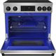 Thor Kitchen® Gordon Ramsay Collection 36" Stainless Steel Pro Style Induction Range with Tilt Panel Touch Control and Black Trim-1