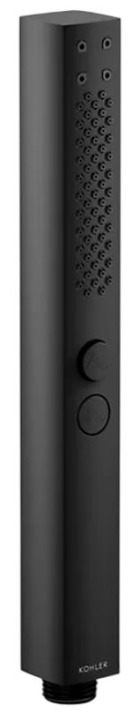 KOHLER® Shift®+ Matte Black 1.75 GPM Square 2-Function Handshower-0