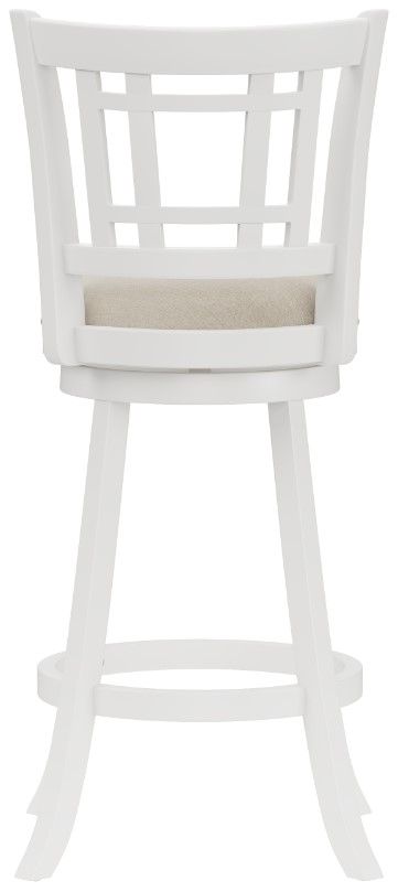 HH2 Home Fairfox White Swivel Bar Stool-3