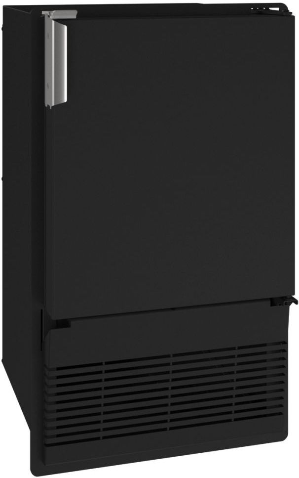 U-Line® Marine Series 14" 23 lb. Black Solid Ice Maker-0