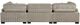 Homelegance® Traverse 3-Piece Taupe Modular Sectional Sofa-3