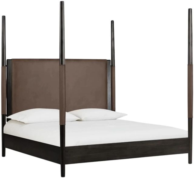 Modus Furniture Koko Minx California King Upholstered Poster Bed-0