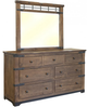International Furniture Direct Parota 4-Piece Brown Natural Two-Tone Queen Bedroom Set-2