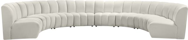 Meridian Furniture Infinity 8-Piece Cream Upholstered Modular Sectional-1