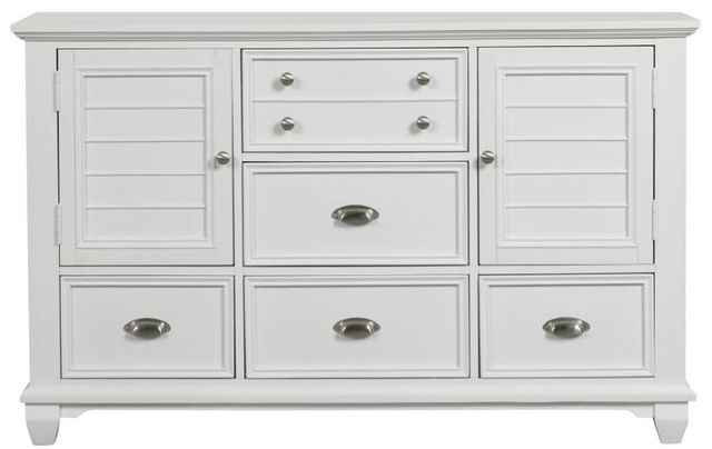 New Classic® Home Furnishings Jamestown White Dresser-2