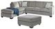Signature Design by Ashley® Altari 2-Piece Alloy Sectional with Ottoman-0