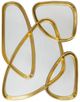 A & B Home Gold Large Irregular Wall Mirror-1
