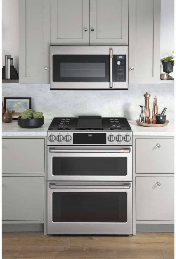 Café 30" Stainless Steel Slide In Dual Fuel Range