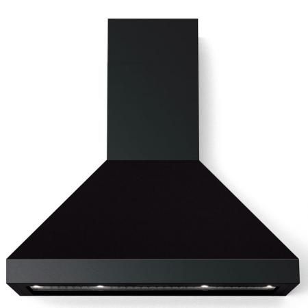 Verona® Designer Series 36" Matte Black Wall Mounted Chimney Range Hood-0