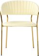TOV Furniture Padma Set of 2 Cream Vegan Leather Chairs-0