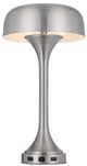 Cal® Lighting & Accessories Mushroom Brushed Steel Desk Lamps-1