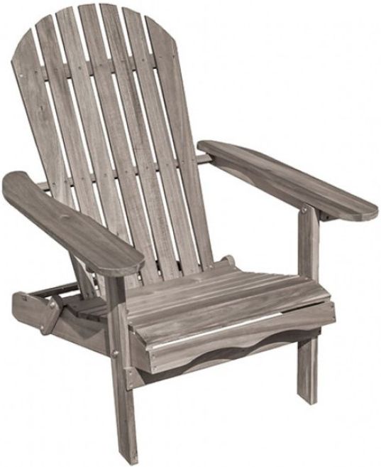 Furniture of America® Elk Gray Wooden Outdoor Adirondack Chair-0
