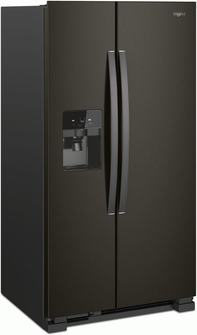 Whirlpool® 33" 21.4 Cu. Ft. Black Stainless Side-by-Side Refrigerator-3